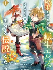 转生精灵精通魔法後踏上旅程，因为长寿而成为活生生的传说